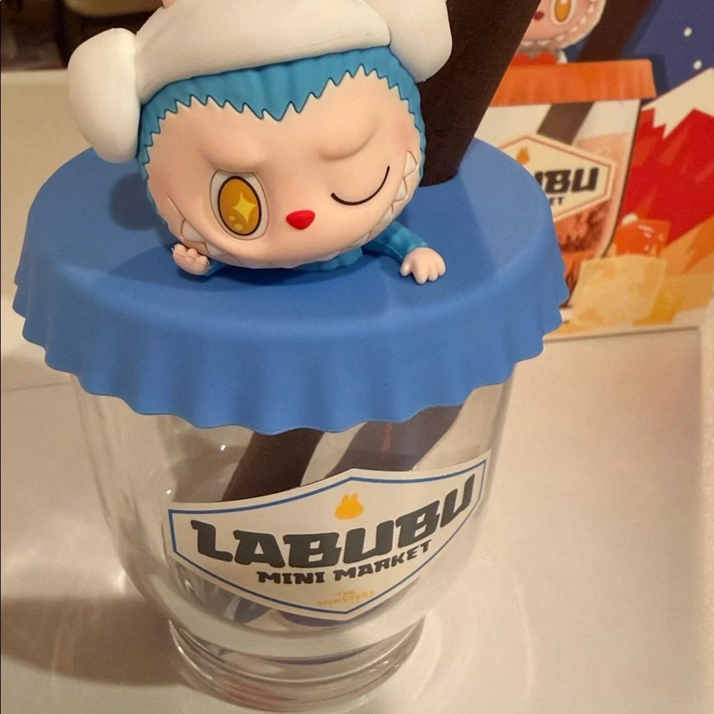 Pop Mart The Monsters Wacky Mart Series Labubu fragrance diffuser Blue Authentic